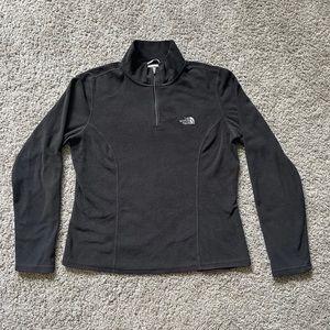 The North Face TKA 100 Black 1/4 Zip Fleece Pullover Women's Size Medium